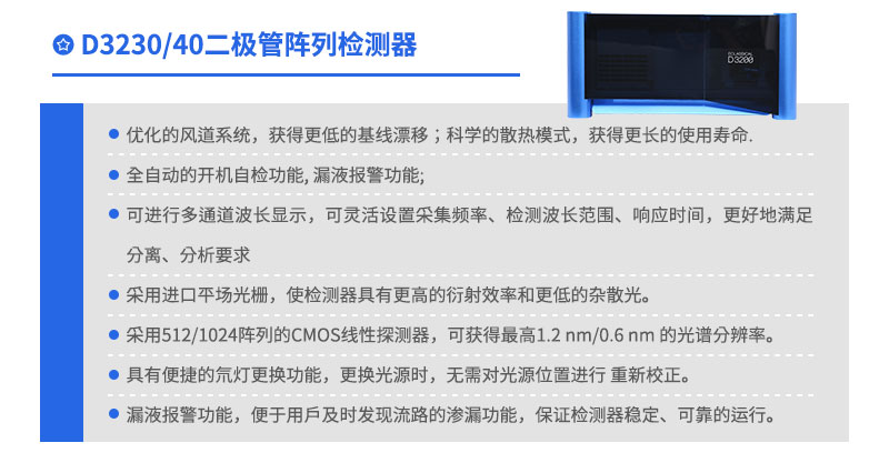 D3230/40二極管陣列檢測(cè)器